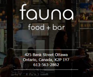 Fauna Restaurant Opens in Ottawa's Centretown